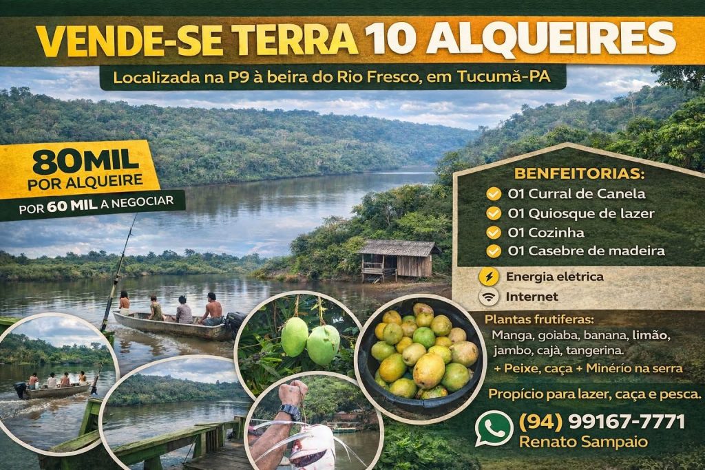 TERRA NA BEIRA DO RIO